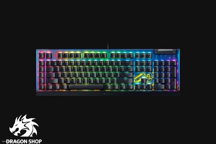 خرید اینترنتی کیبورد فورتنایت RAZER BlackWidow V4 X US Fortnite Edition Yellow SW