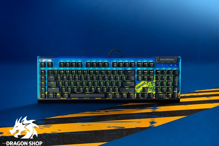 خرید اینترنتی کیبورد فورتنایت RAZER BlackWidow V4 X US Fortnite Edition Green SW