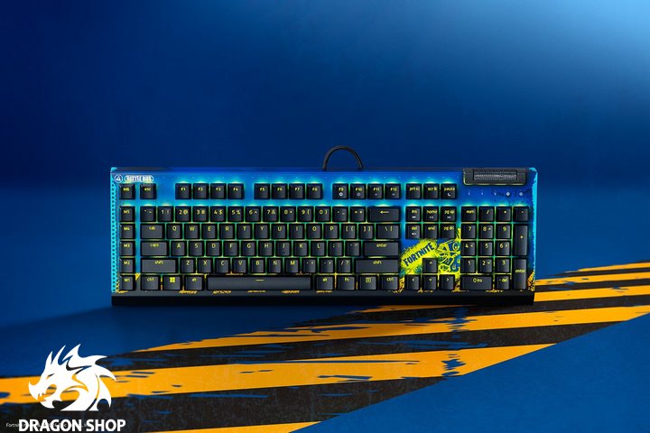 کیبورد فورتنایت RAZER BlackWidow V4 X US Fortnite Edition Yellow SW