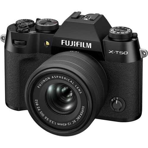 خرید دوربین FUJIFILM X-T50 Mirrorless Camera with 15-45mm f/3.5-5.6 Lens Black