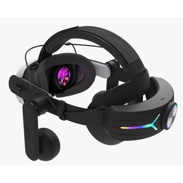 خرید بند سر Gamax Meta Quest 3 Head Strap With Earphones Black