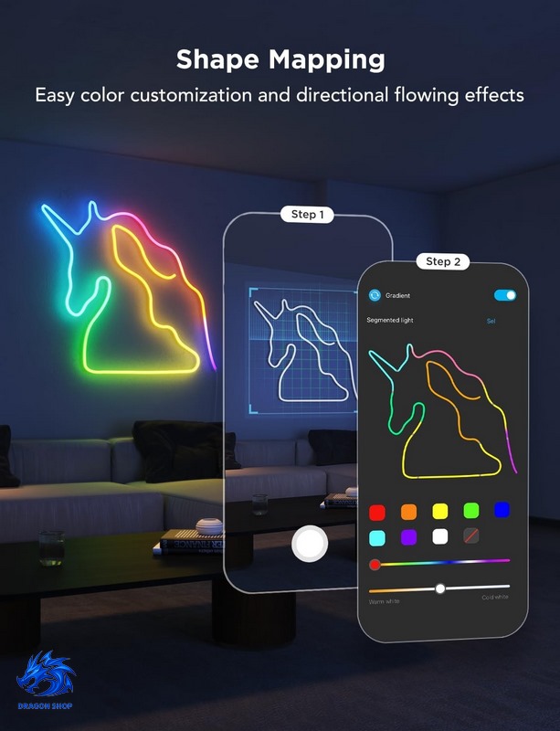 ریسه هوشمند Govee Neon Lights LED Lighting H61D3