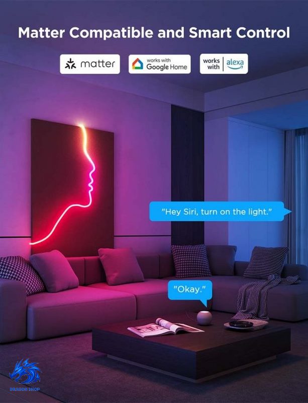 ریسه هوشمند Govee Neon Preinstalled Strip Light H61D4 ریسه هوشمند Govee Neon Preinstalled Strip Light H61D4