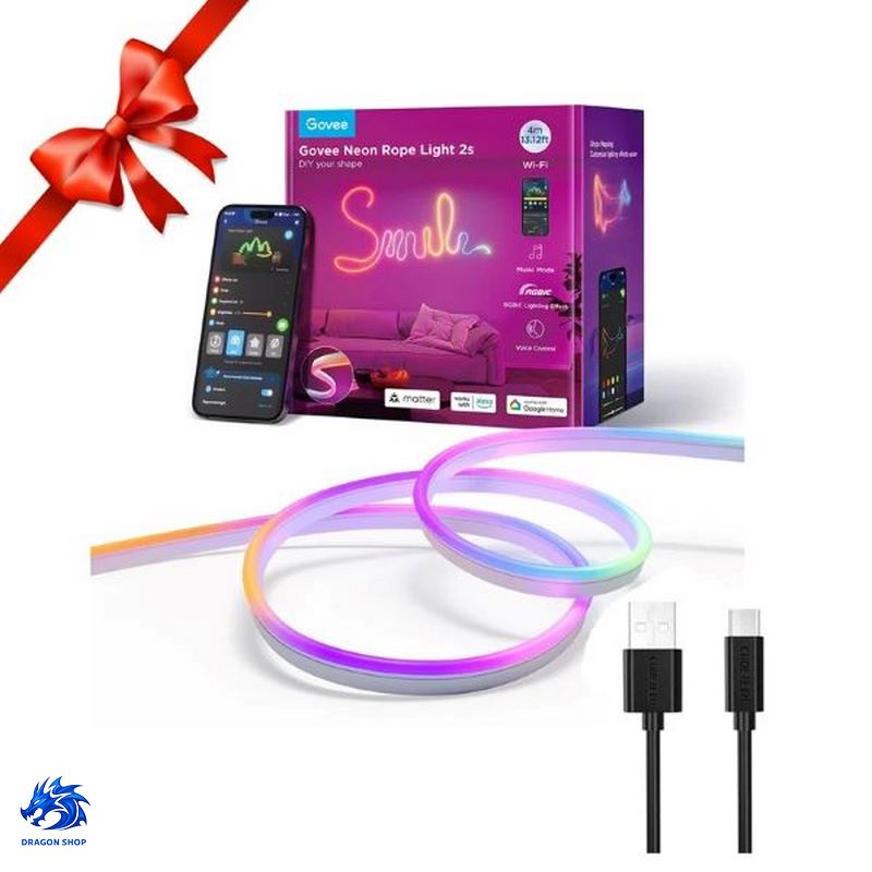 ریسه هوشمند Govee Neon Preinstalled Strip Light H61D4 ریسه هوشمند Govee Neon Preinstalled Strip Light H61D4
