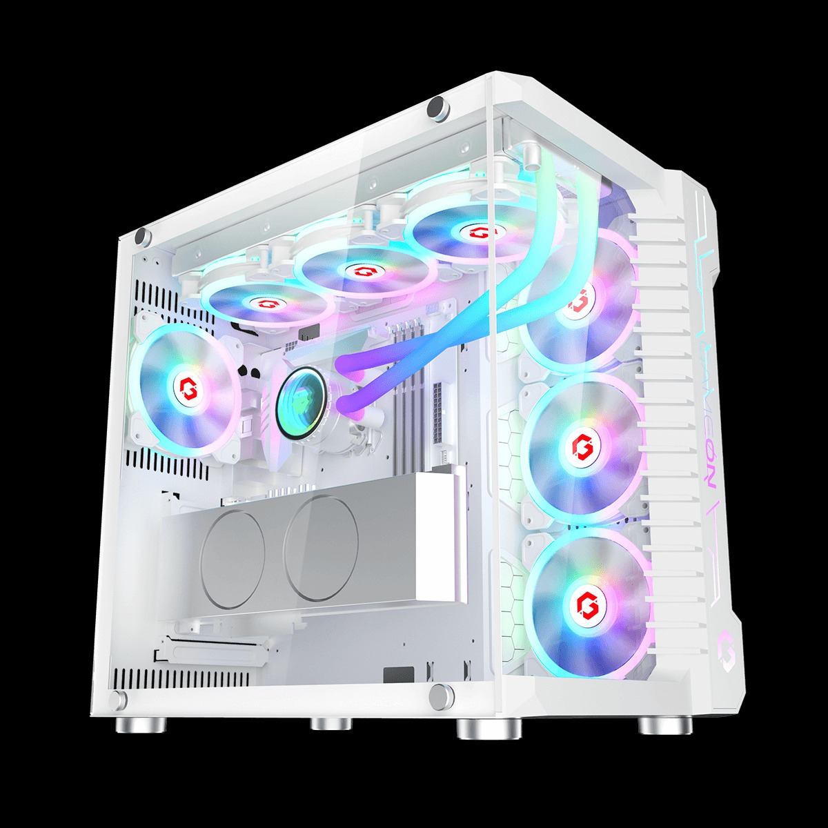 خرید کیس GAMEON Emperor Arctic III Series Mid Tower Gaming Case White