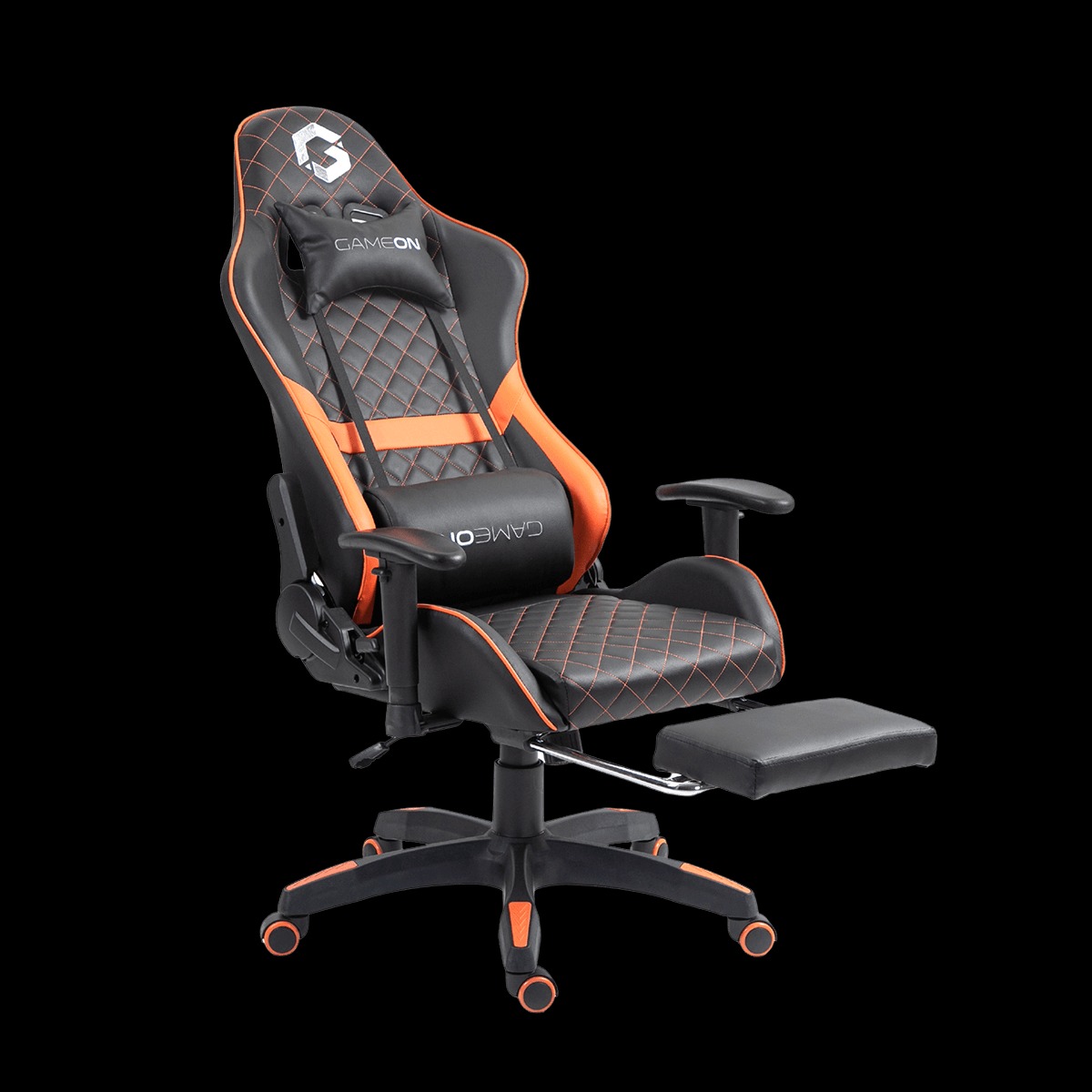 خرید صندلی GAMEON GO-BC4D-BO Gaming Chair Orange Black