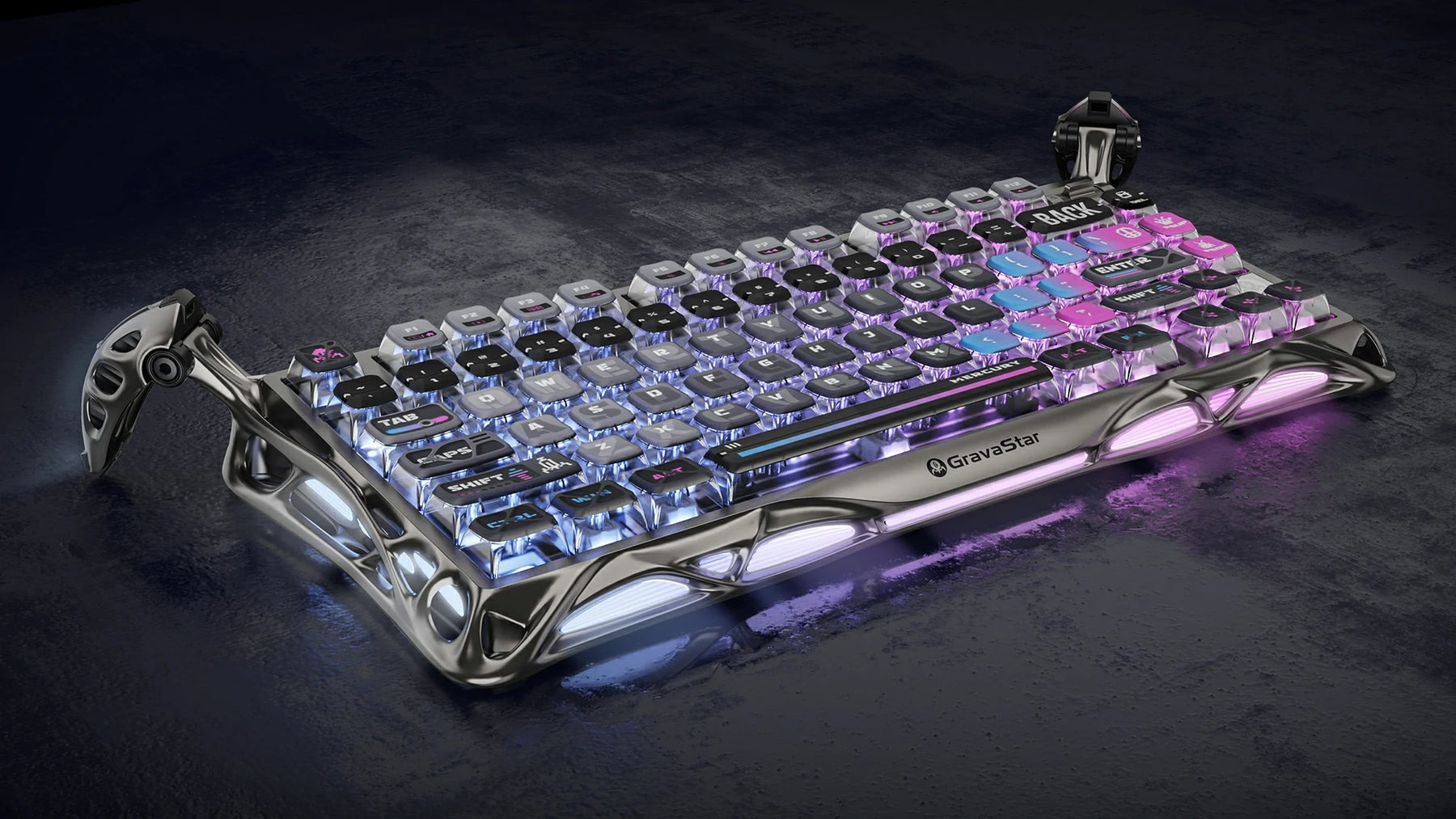 خرید کیبورد GravaStar Mercury K1 Pro Special Edition - Cyberpunk