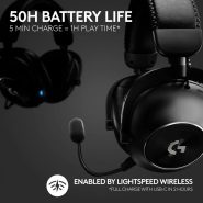 خرید هدست Logitech PRO X 2 LIGHTSPEED Wireless Gaming Headset Black