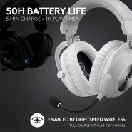 خرید هدست Logitech PRO X 2 LIGHTSPEED Wireless Gaming Headset White