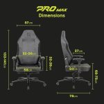 خرید صندلی گیمینگ Navo APEX PRO MAX – UltraWeave PURE BLACK