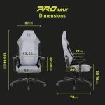 خرید صندلی گیمینگ Navo APEX PRO MAX – UltraWeave Ultra GREY