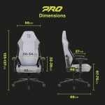 خرید صندلی گیمینگ Navo APEX PRO – UltraWeave Ultra Grey