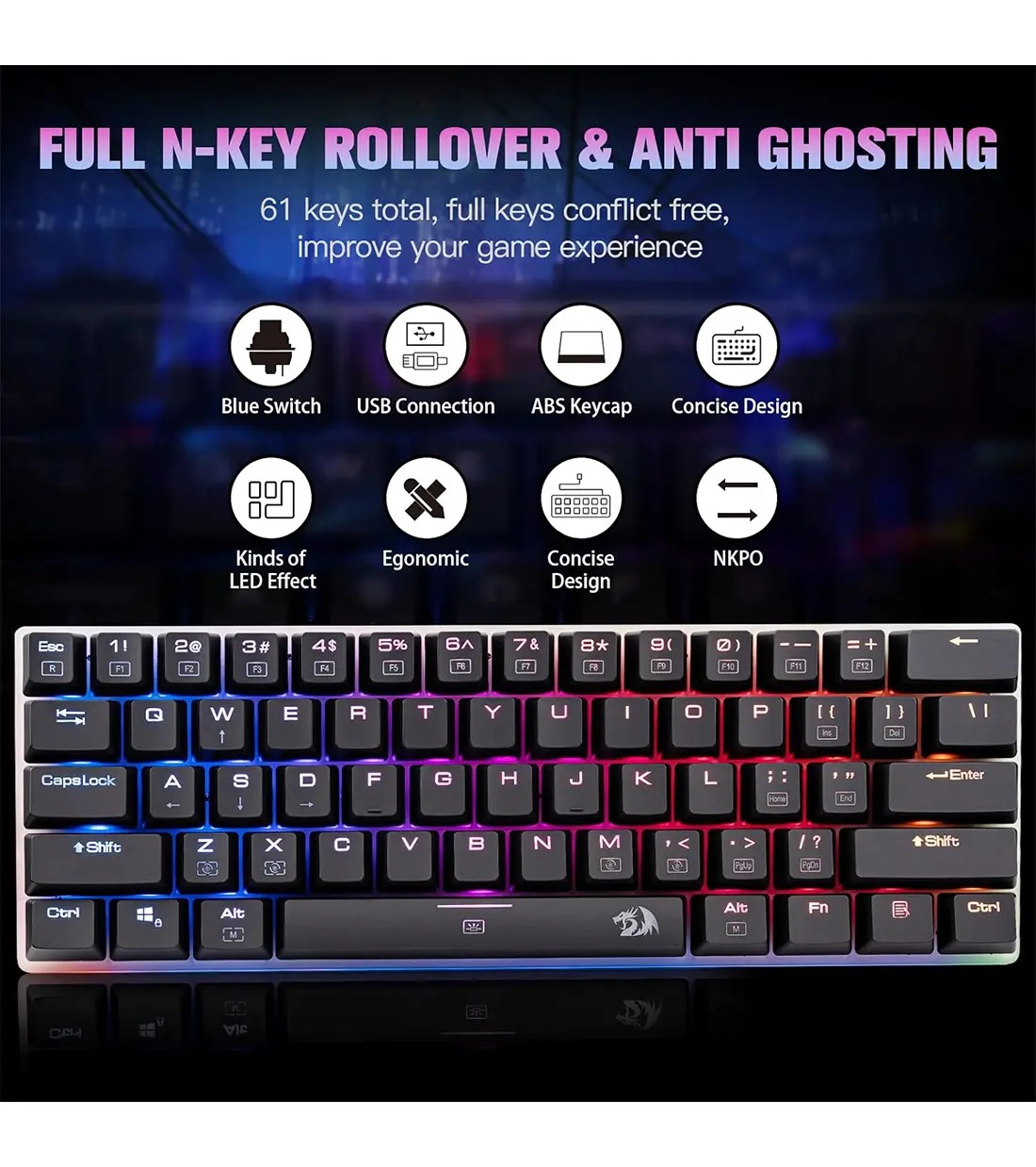 خرید کیبورد Redragon Alien K605