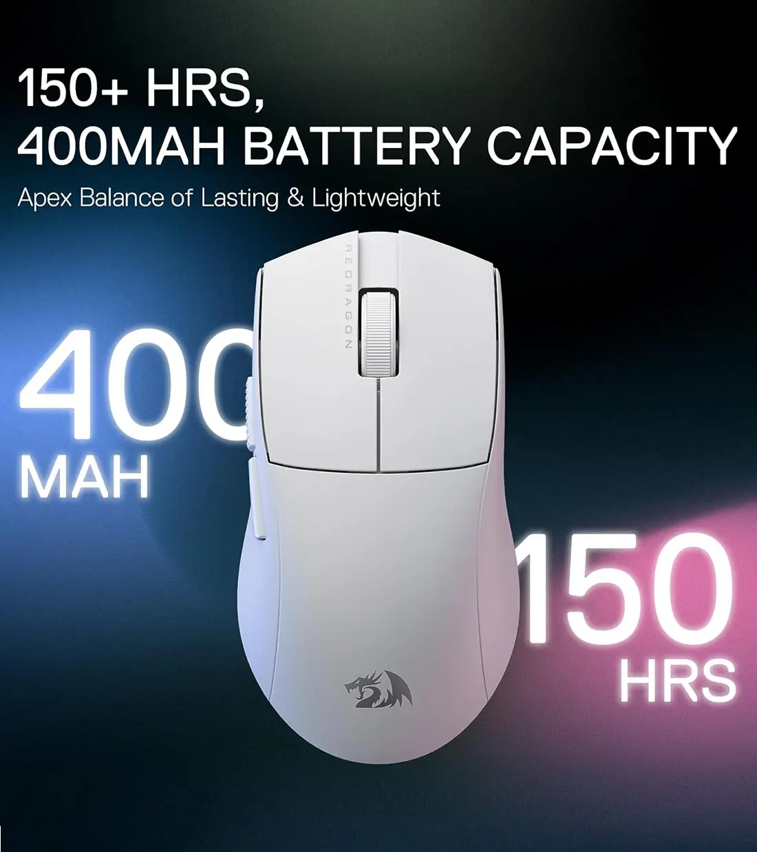 خرید موس گیمینگ Redragon M916 PRO 1K White