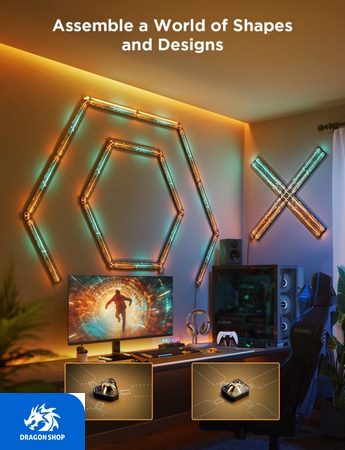 لامپ هوشمند Govee Gaming Wall Light H6063 4Pcs 
