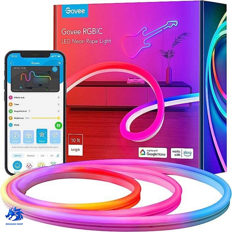 ریسه هوشمند Govee RGBIC LED Neon Rope Lights H61A0