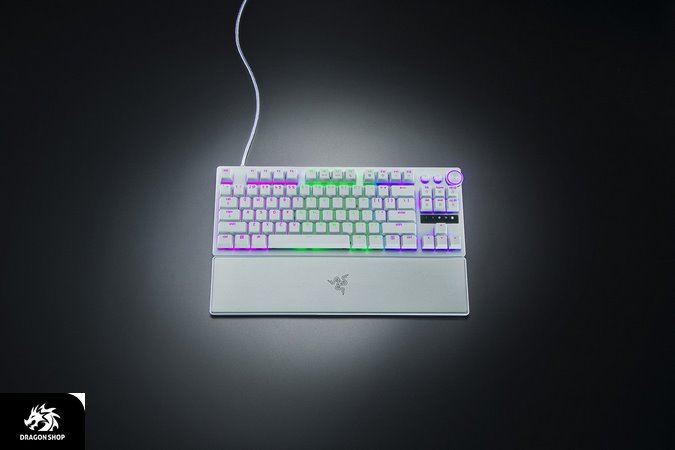 کیبورد Razer Huntsman V3 Pro Tenkeyless White Edition 