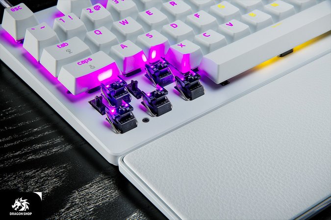 کیبورد Razer Huntsman V3 Pro Tenkeyless White Edition 