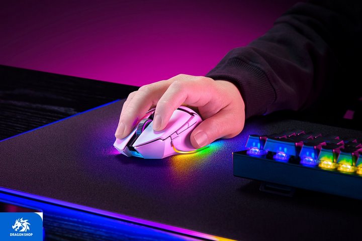 موس RAZER BASILISK V3 PRO 35K White Edition موس RAZER BASILISK V3 PRO 35K White Edition