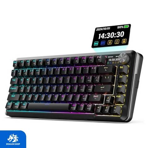 کیبورد Redragon K708 Flekact Pro RGB Wireless کیبورد Redragon K708 Pro RGB Wireless