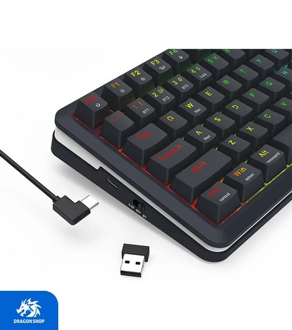 کیبورد Redragon K708 Flekact Pro RGB Wireless کیبورد Redragon K708 Pro RGB Wireless