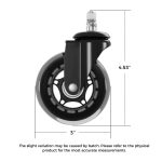 خرید چرخ صندلی DXRacer CA-RC75-N Rollerblade Casters