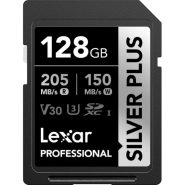 خرید کارت حافظه Lexar 128GB Professional SILVER PLUS UHS-I SDXC Memory Card