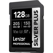 خرید کارت حافظه Lexar 128GB Professional SILVER PLUS UHS-I SDXC Memory Card