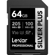 خرید کارت حافظه Lexar 64GB Professional SILVER PLUS UHS-I SDXC Memory Card