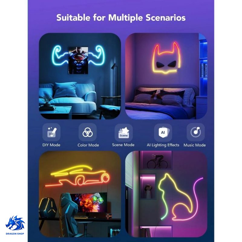 ریسه هوشمند Govee Neon Rope Strip Light 2 H61D5 5m