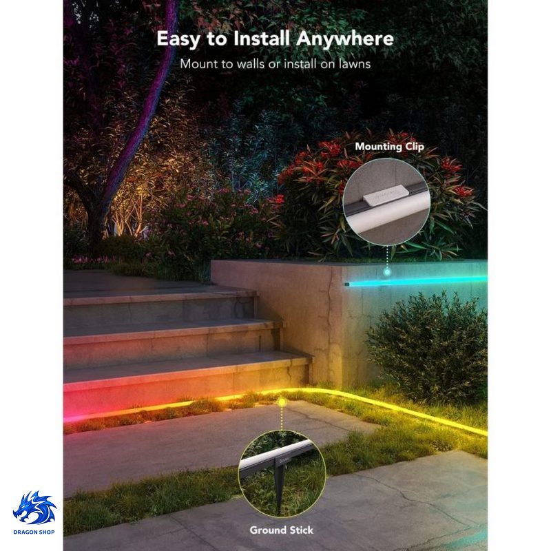 ریسه هوشمند Govee RGBIC Outdoor Neon Rope Lights H61A8 10m ریسه هوشمند Govee RGBIC Outdoor Neon Rope Lights H61A8 10m