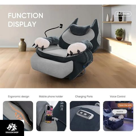 صندلی گیمینگ Ingrem Smart Recliner Black