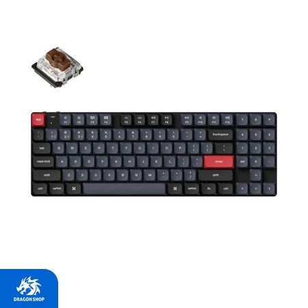 کیبورد Keychron K13 Pro Brown RGB Hot Swappable K13P-H3
