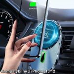 خرید هولدر موبایل Usams US-CD170 15W Magnetic Car Wireless Charger Phone Holder