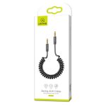 خرید کابل انتقال صدا Usams US-SJ256 Spring AUX Cable 1.2m Black