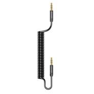 خرید کابل انتقال صدا Usams US-SJ256 Spring AUX Cable 1.2m Black