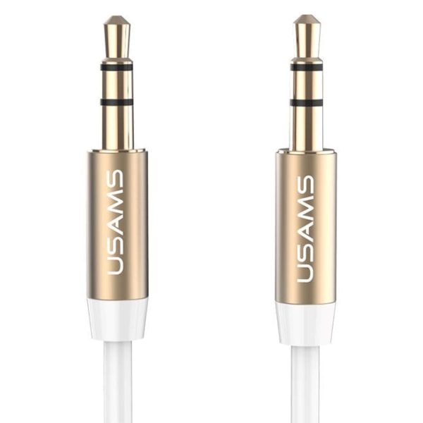 خرید کابل انتقال صدا Usams YP-01 AUX Cable 1m White