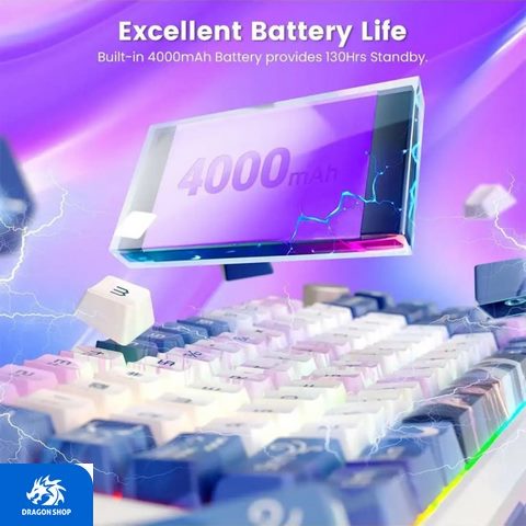 کیبورد Redragon K708AK Flekact PRO RGB Wireless/Wired کیبورد Redragon K708AK PRO RGB Wireless/Wired