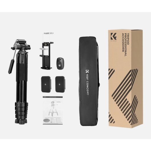 خرید سه پایه عکاسی دوربین و موبایل K&F Concept KF-126