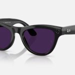 عینک هوشمند ری بن متا RAY-BAN | META Skyler Shiny black – Clear Amethyst Transitions