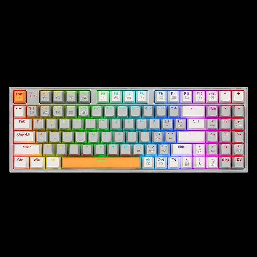 Kitavan Teeth خرید کیبورد Redragon Kitava K636 GWO RGB با بهترین قیمت