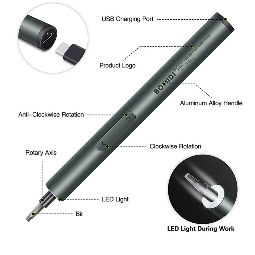 پیچ گوشتی شارژی Xiaomi Bomidi EPS01