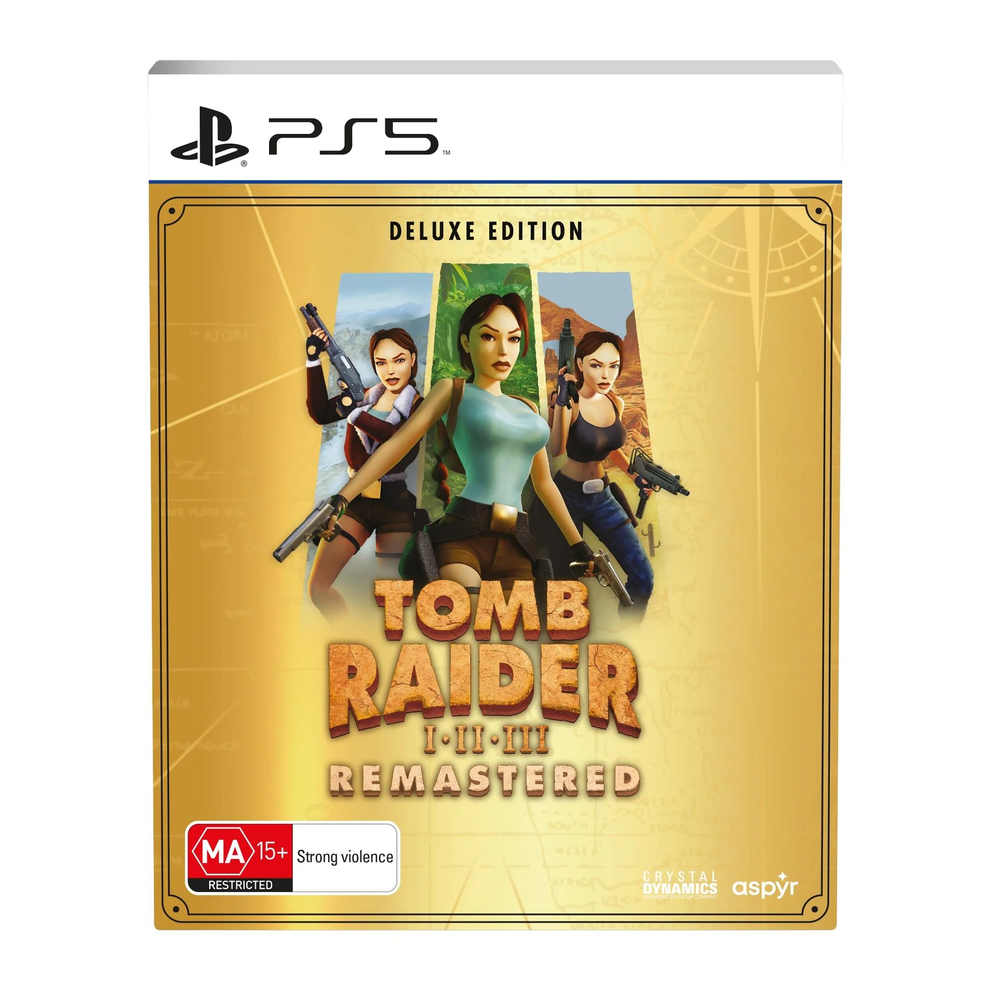 دیسک بازی Tomb Raider I-III Remastered Deluxe Edition برای PS5