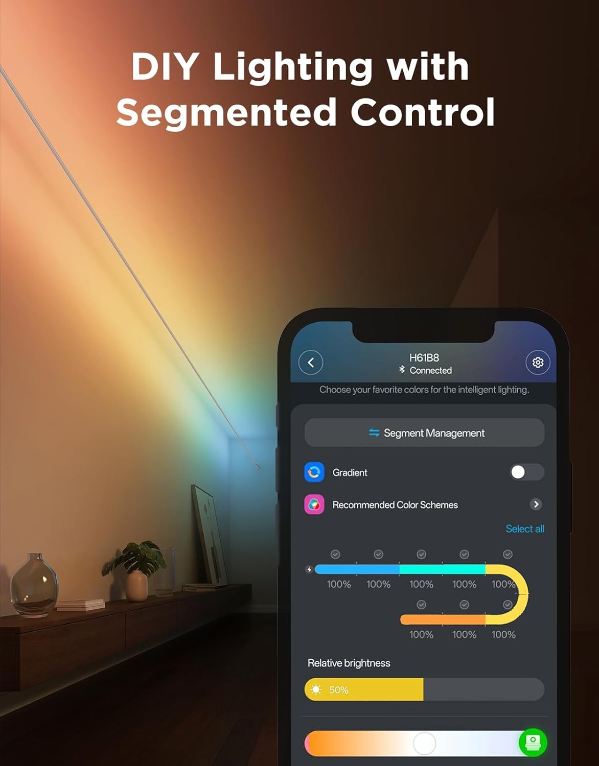 ریسه هوشمند 4 متری Govee Strip Light with Skyline Kit H61B8