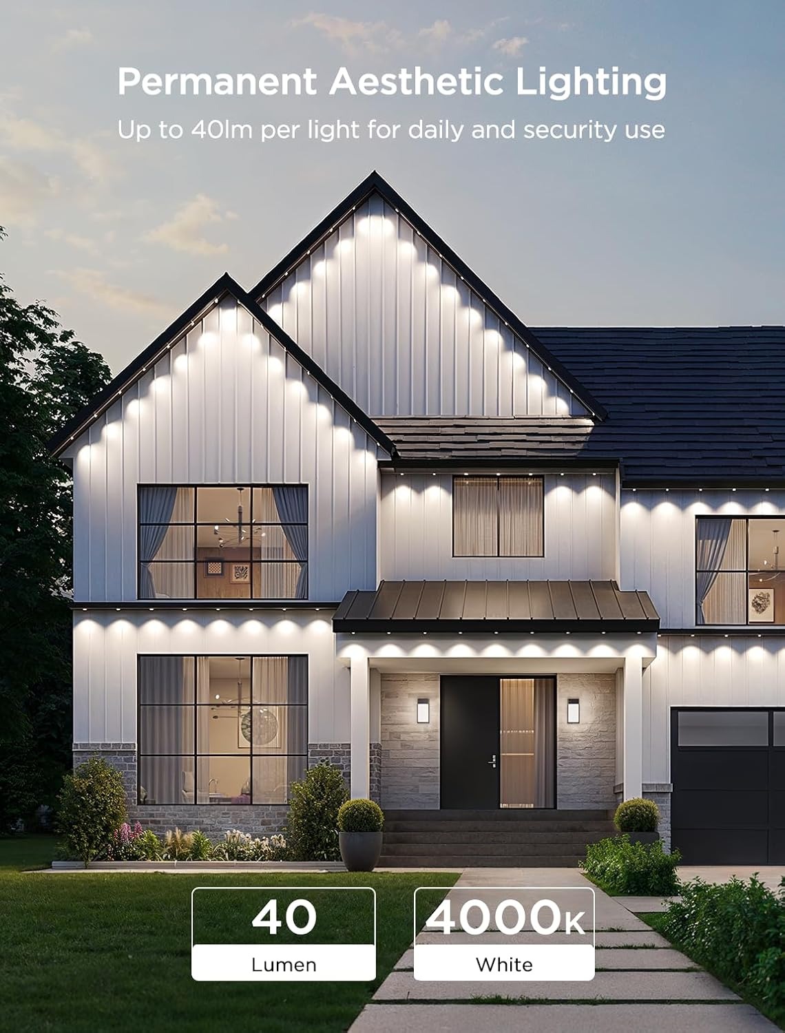 ریسه هوشمند فضای باز 30 متری Govee Permanent Outdoor Lights 2 H705E