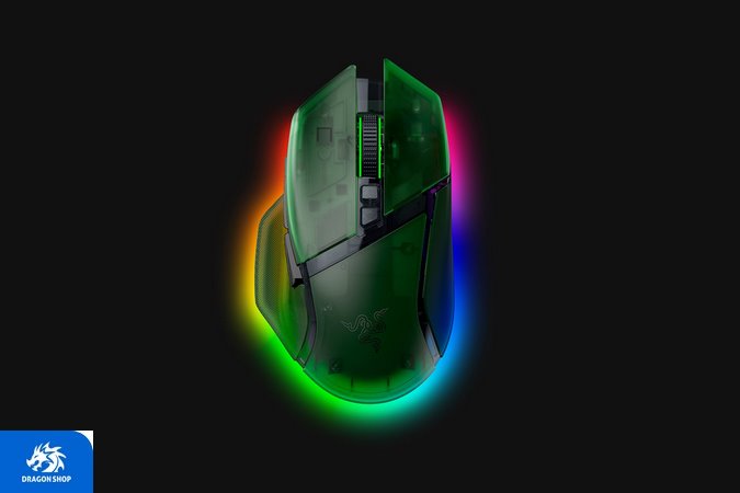 موس RAZER BASILISK V3 PRO 35k Phantom Green Edition قیمت موس RAZER BASILISK V3 PRO 35k Phantom Green Edition