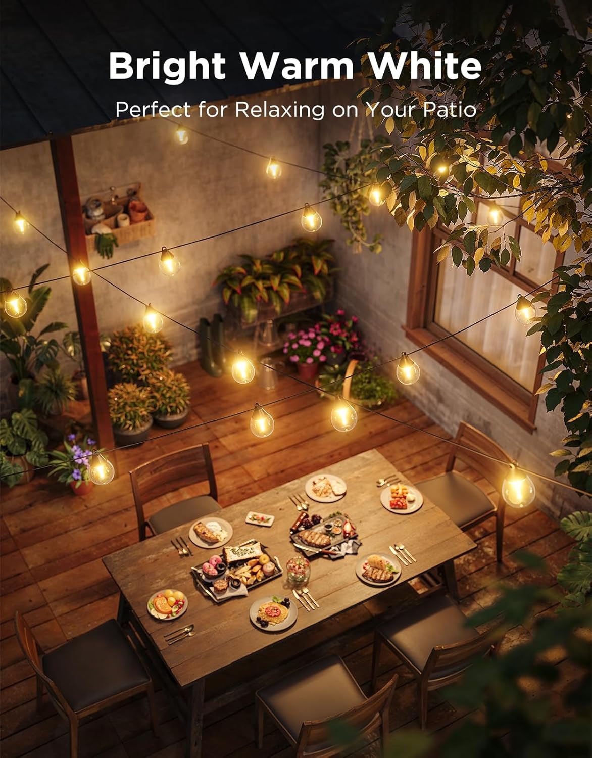 لامپ هوشمند ریسه ای Govee Outdoor Clear Bulb String Lights H7025