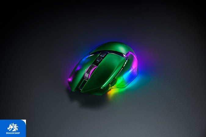موس RAZER BASILISK V3 PRO 35k Phantom Green Edition خرید اینترنتی موس RAZER BASILISK V3 PRO 35k Phantom Green Edition
