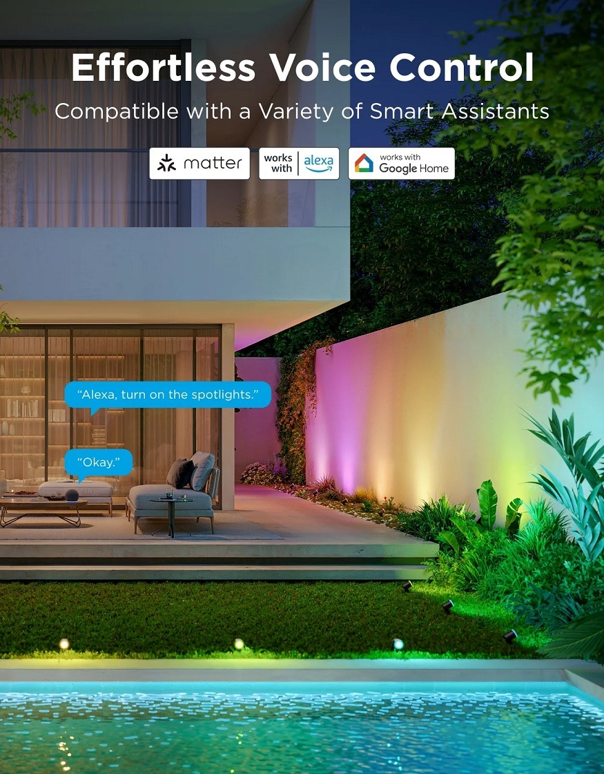 پروژکتور هوشمند فضای باز Govee Outdoor Spotlights 2 H7093