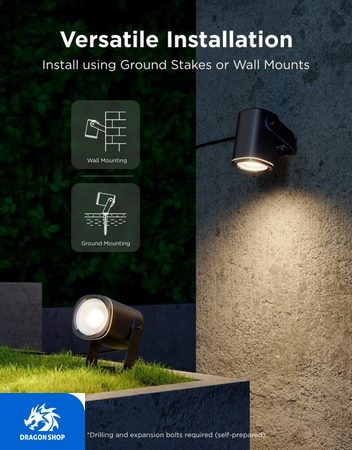 پروژکتور هوشمند فضای باز Govee Outdoor Spotlights 2 H7093 پروژکتور هوشمند فضای باز Govee Outdoor Spotlights 2 H7093